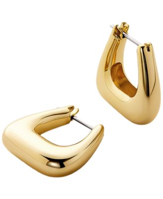 Colene Gold-Plated Chunky Hoop Earrings