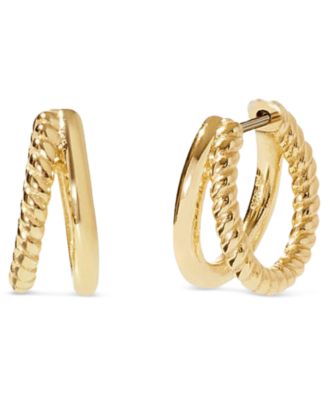 Jesse Small Gold-Plated Hoop Earrings