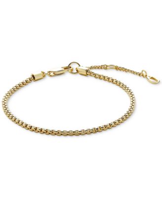 Danay Gold-Plated Soft Box Chain Bracelet