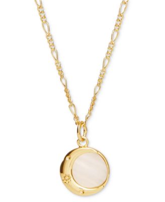 Mei Gold-Plated Moon Pendant Necklace