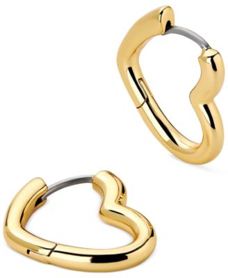 Daryl Gold-Plated Heart Earrings