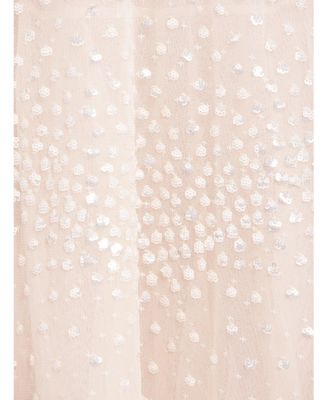 Women's Scallop Sequin Cape Ankle Gown