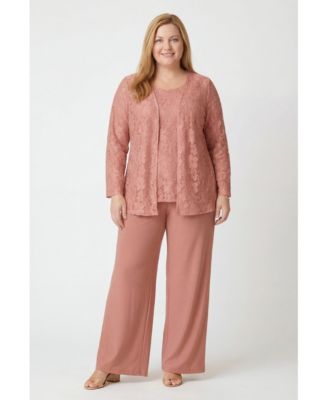 Women's Within 3-Piece Lace Jacket/Tank/Pant Set