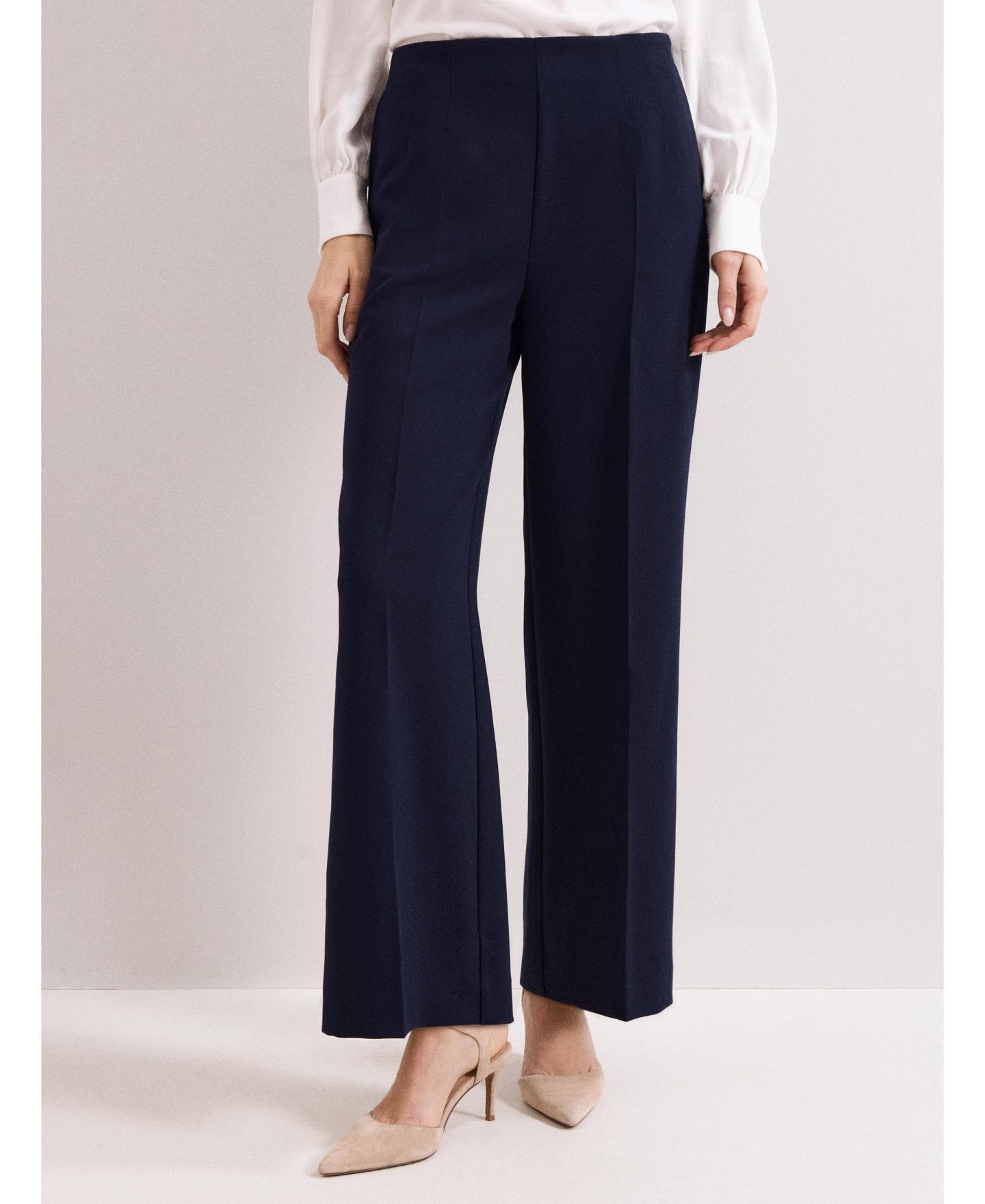 Женские брюки Phase Eight Aubrie Tailored Wide Leg, цвет: Тёмный синий — фото 3
