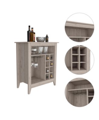 6-Bottle 1-Drawer 1-Shelf Bar Cabinet