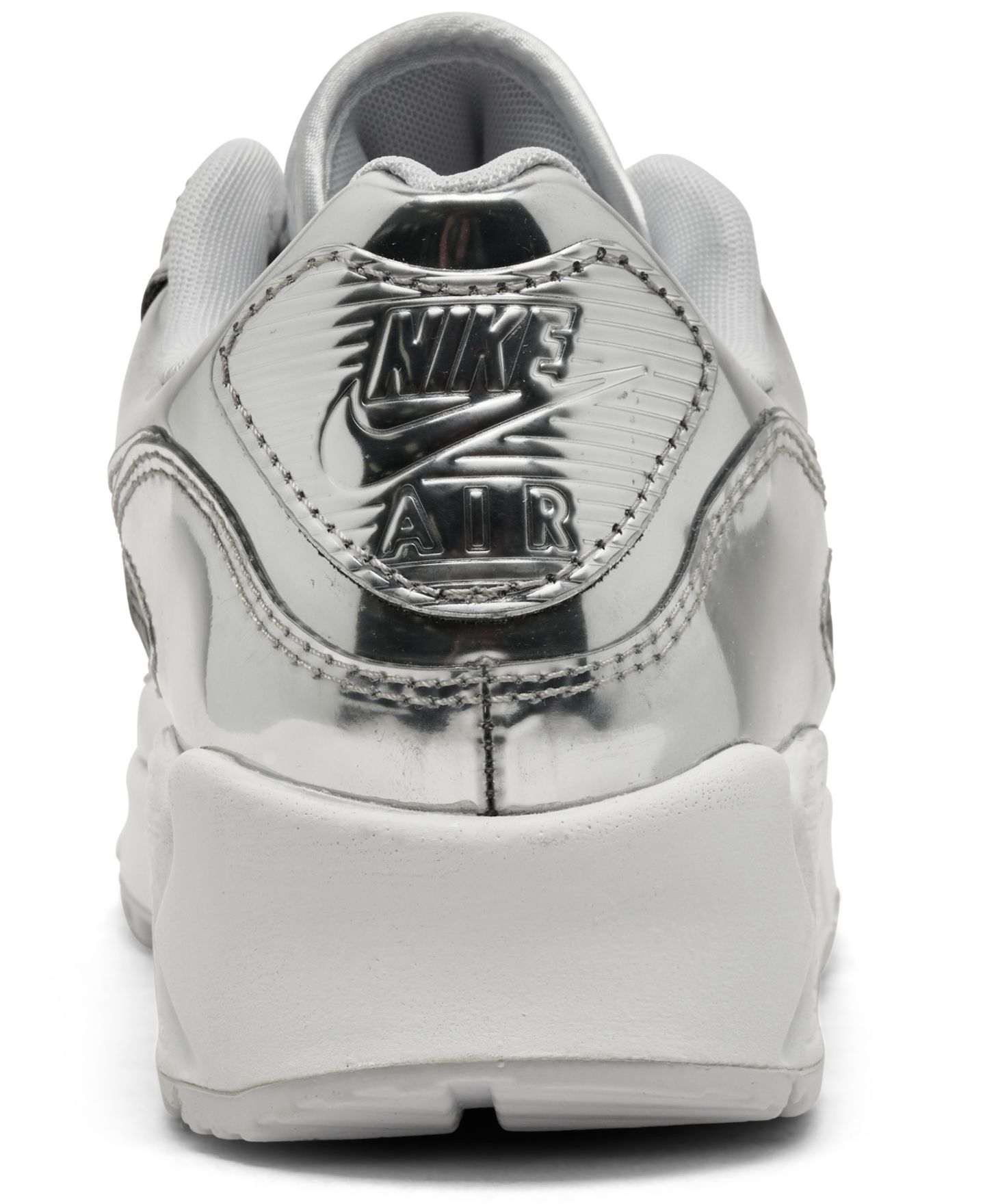 Женские кроссовки Nike Air Max 90 SP Casual, цвет: Серебристый — фото 4