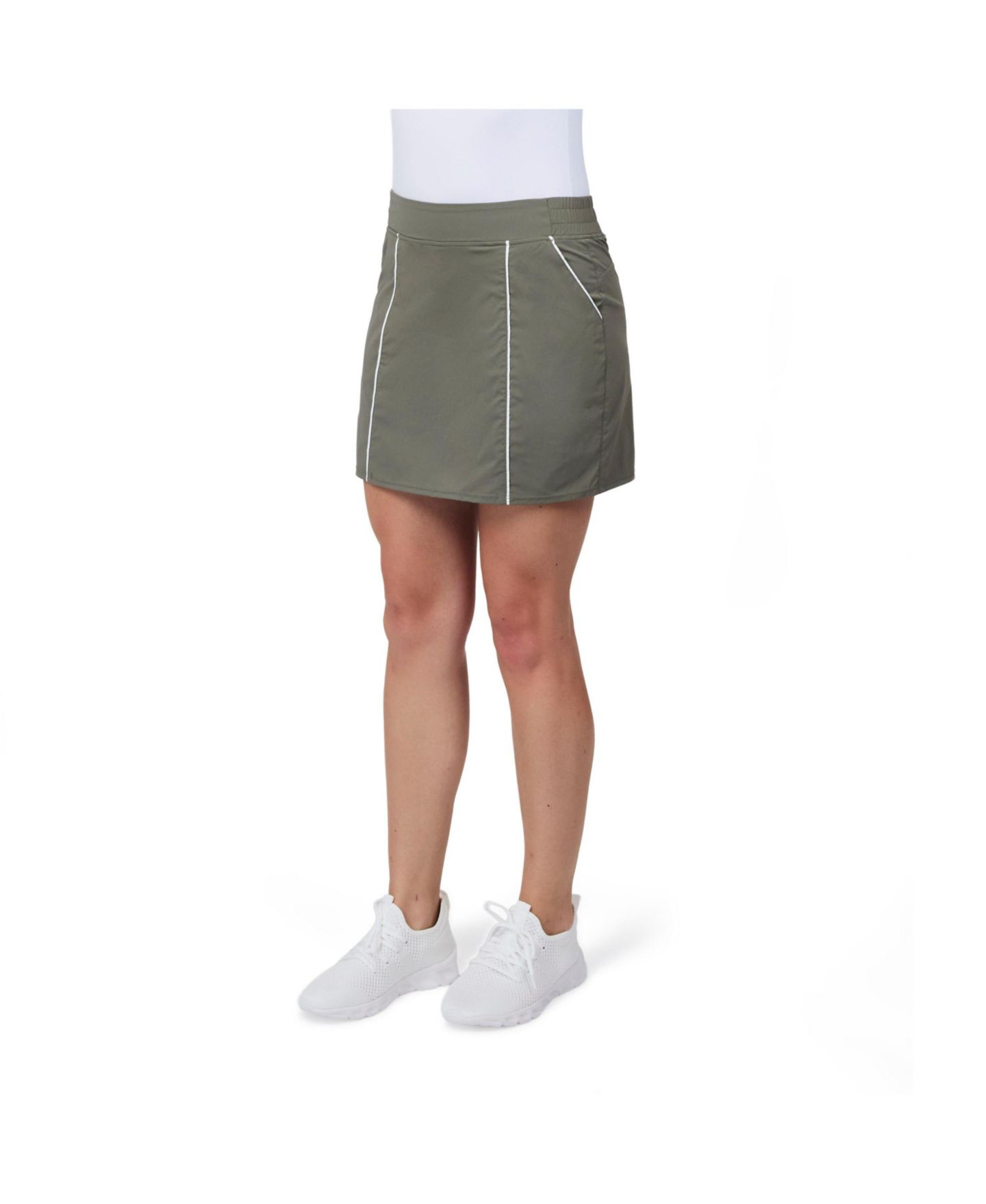 Женская юбка-шорты Free Country Go Anywhere Skort, цвет: Odgreen — фото 5
