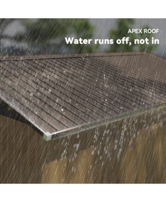 11' x 13' Storage Shed Garden Tool House w/ Vents Doors