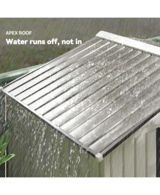 7' x 4' Storage Shed Garden Tool House w/ Vents Doors