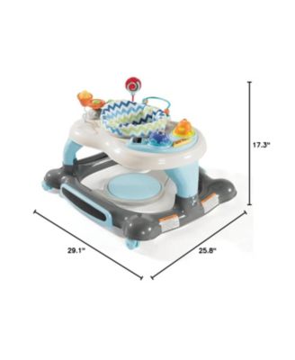 Toddler 3-in-1 Activity Walker and Rocker with Jumping Board - Blue