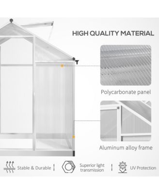 8' x 6' Portable Outdoor Walk-In Garden house w/ Roof Vent