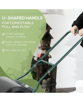 202.2 lbs Combination Push/Tow Lawn Roller Filled w/ or Water