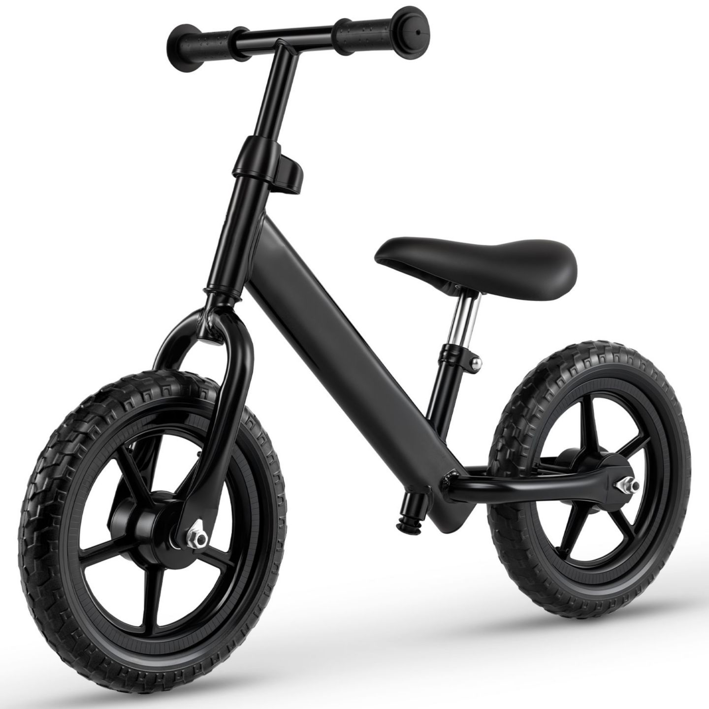 Детская игрушка Slickblue Lightweight Pedal-Free Adjustable Toddler Balance Bike, от 2 лет, цвет: Чёрный — фото 1