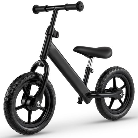 Детская игрушка Slickblue Lightweight Pedal-Free Adjustable Toddler Balance Bike, от 2 лет, цвет: Чёрный