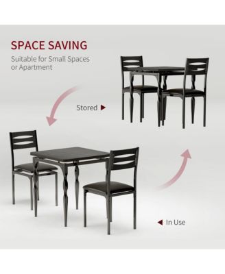 2-Person 3-Piece Compact Dining Table Set
