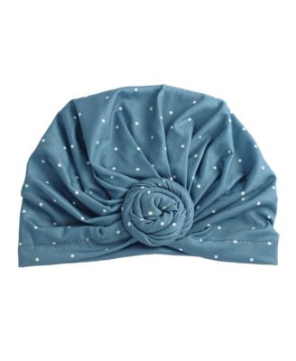 Women's Luxe Bamboo Hope Turban Dark Jade Polka Dot