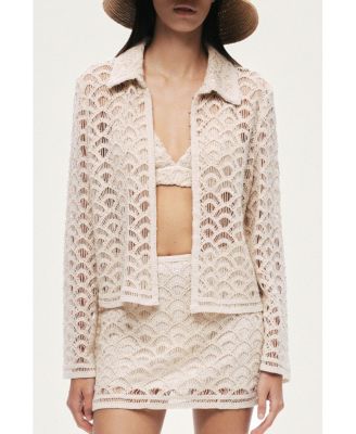 Women's Cropped Lace Jacket
