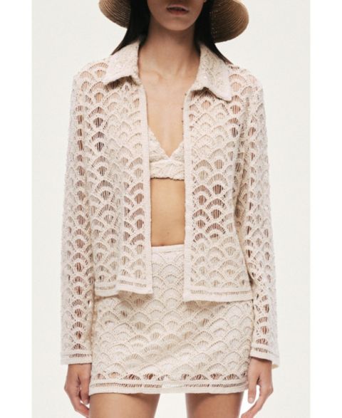 Женские куртки NOCTURNE Cropped Lace Jacket