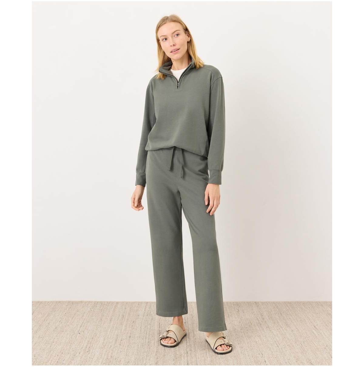 Pact Women's Cloud Knit Quarter Zip Made with Organic Cotton