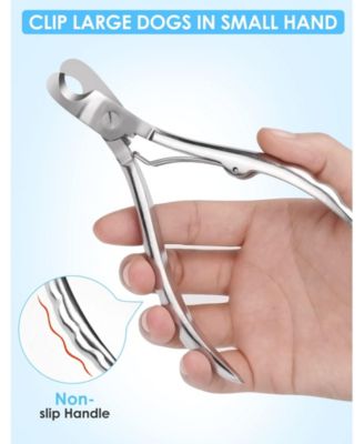 Professional Full Metal Dog Nail Clippers Heavy Duty Sharp for Large Dogs Cats Thick Nails with File