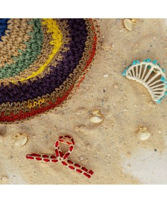 Women's Raffia Looped Hair Claw Clip