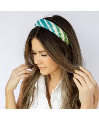 Women's Classic Padded Woven Raffia Headband
