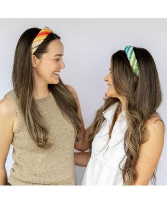 Women's Classic Padded Woven Raffia Headband