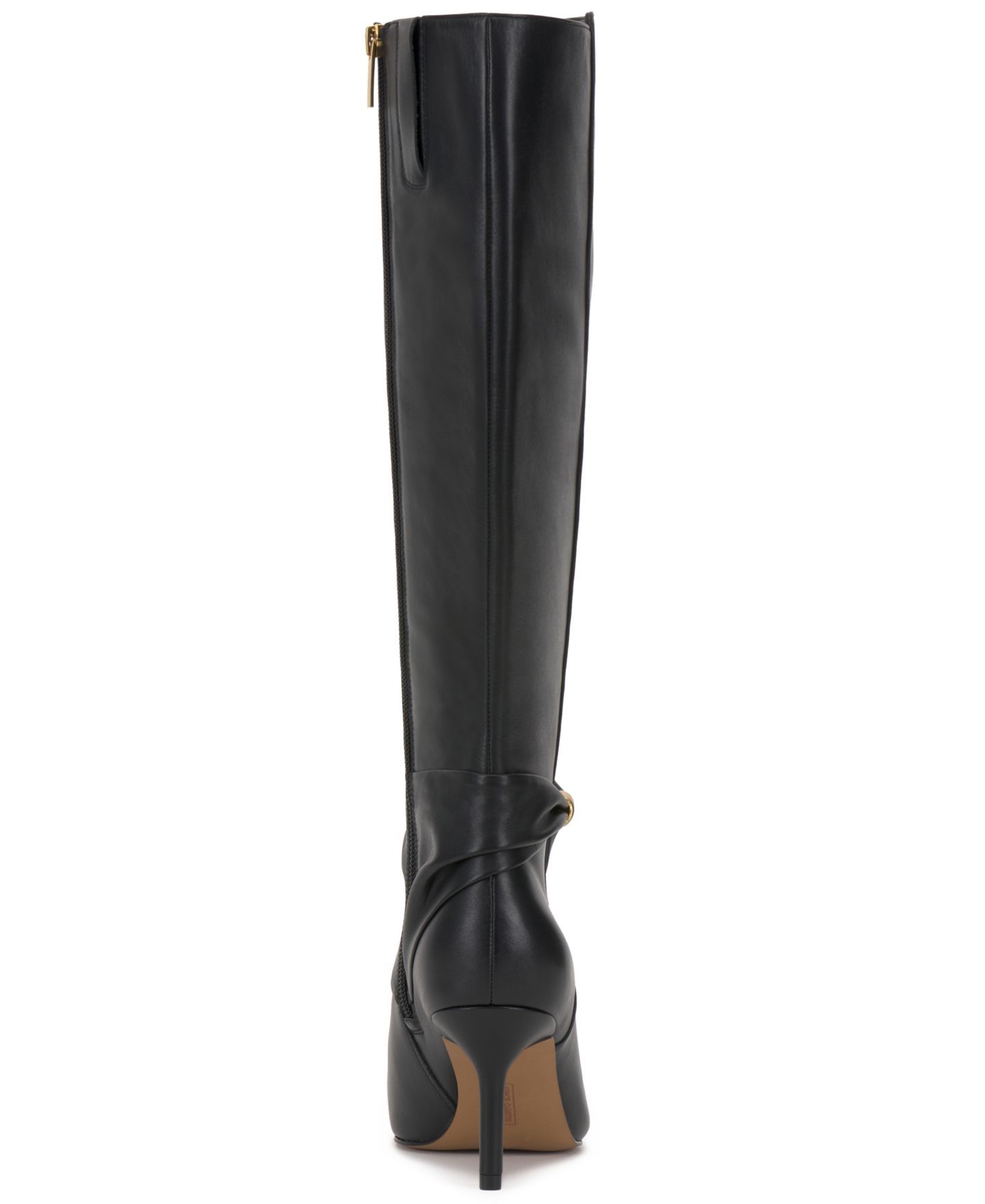 Женские ботинки Vince Camuto Meezo Stiletto Dress Boots, цвет: Чёрный кожаный — фото 3