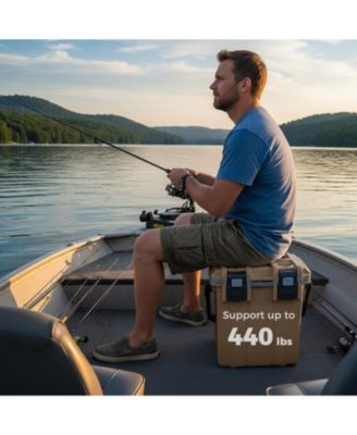 21-Quart Injection Molded Hard Cooler with 5-Day Ice Retention