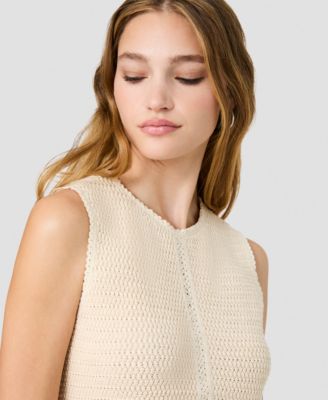 Women's Mozart Crochet Texture V-Neck Vest