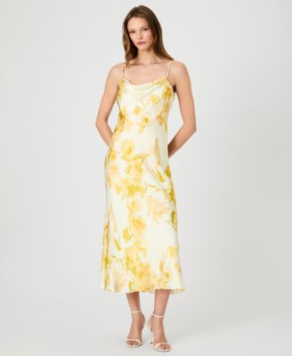 Women's Printed Cowl Neck Dress