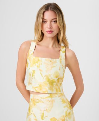 Women's Printed Cropped Top