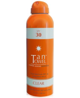 TanTowel - SPF 30 Clear Sunscreen Mist, 6 fl oz