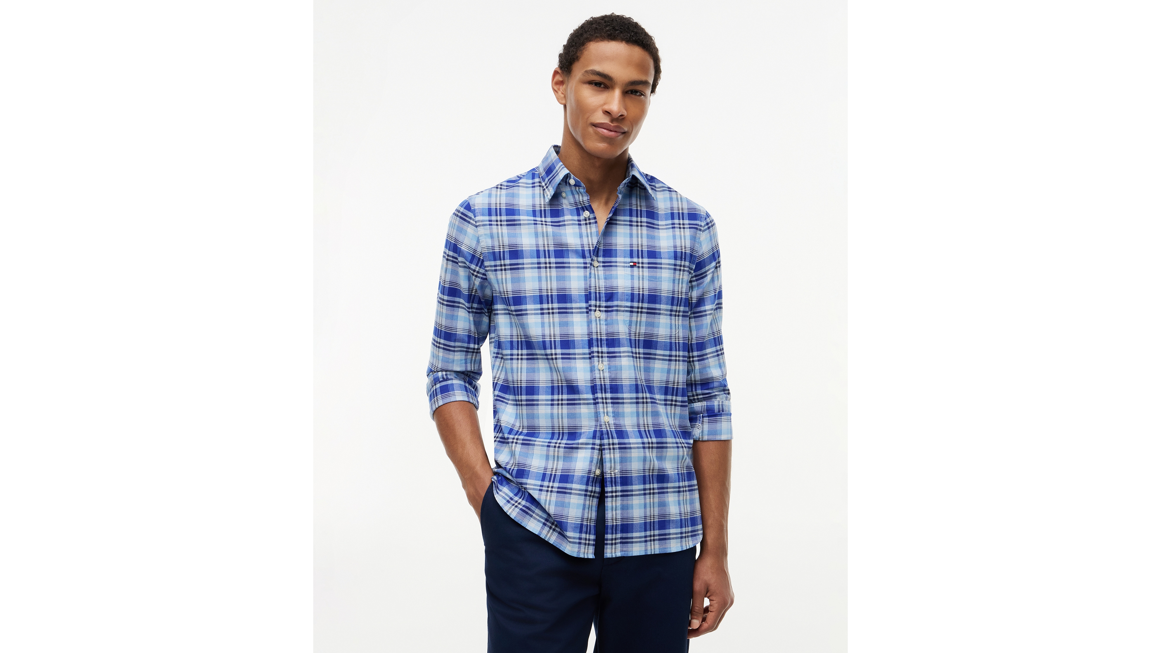 Tommy Hilfiger Men's Oxford Multi-Check Shirt