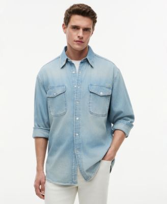 Men's Relaxed-Fit Indigo Shirt