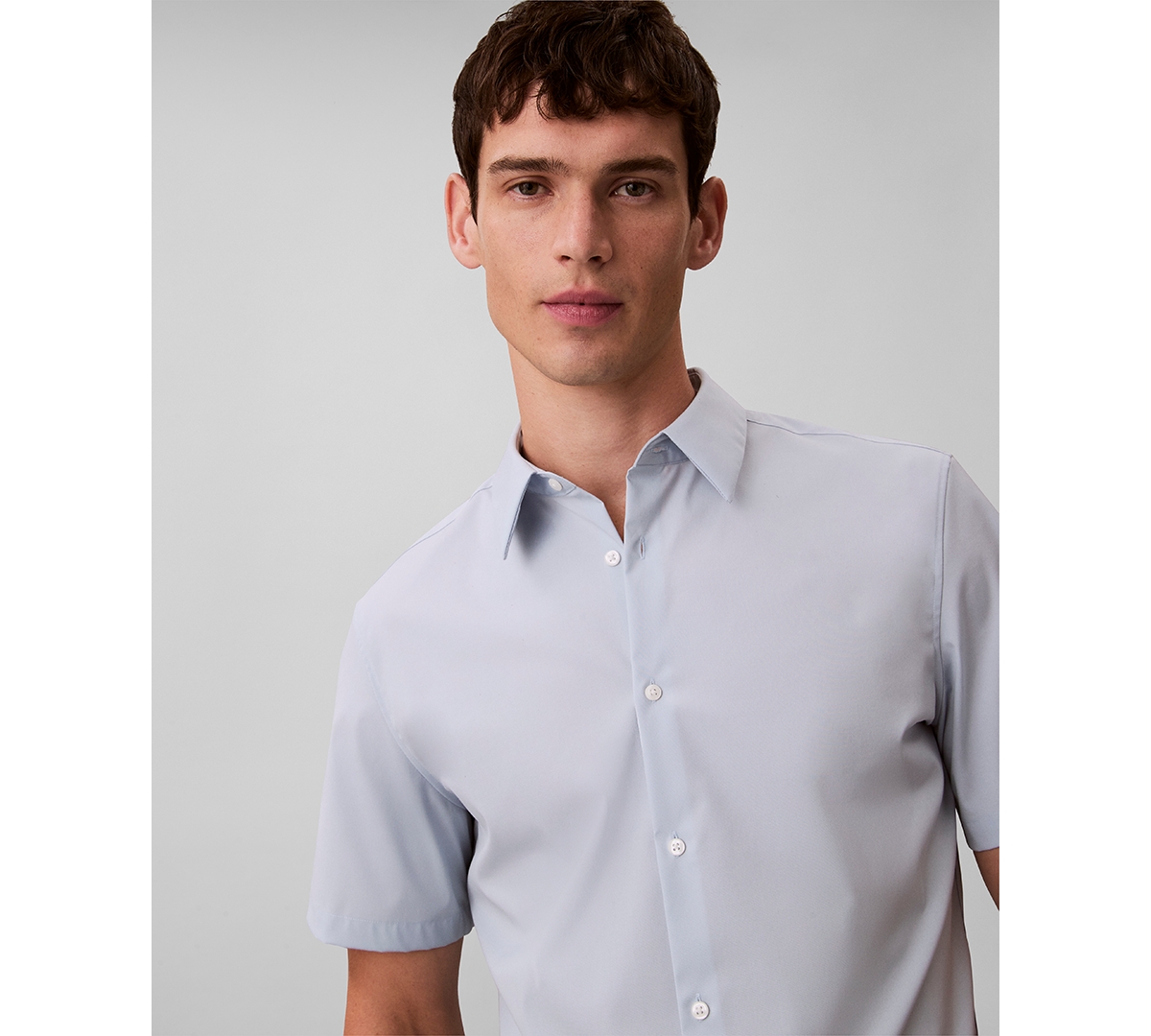 Calvin Klein Men's Solid Short-Sleeve Shirt