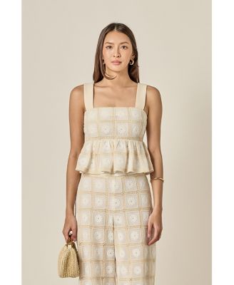 Women's The Bria Crochet Sleeveless Top