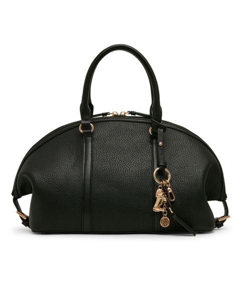 Женская сумка Anne Klein Medium Bowler Charms Satchel Handbag, цвет: Чёрный