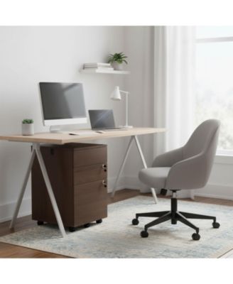 Three Drawer Rolling File Cabinet with Lock for Home Office