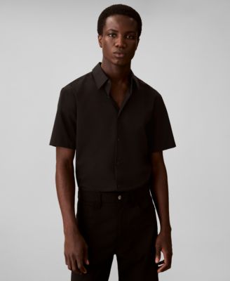 Men's Solid Short-Sleeve Shirt