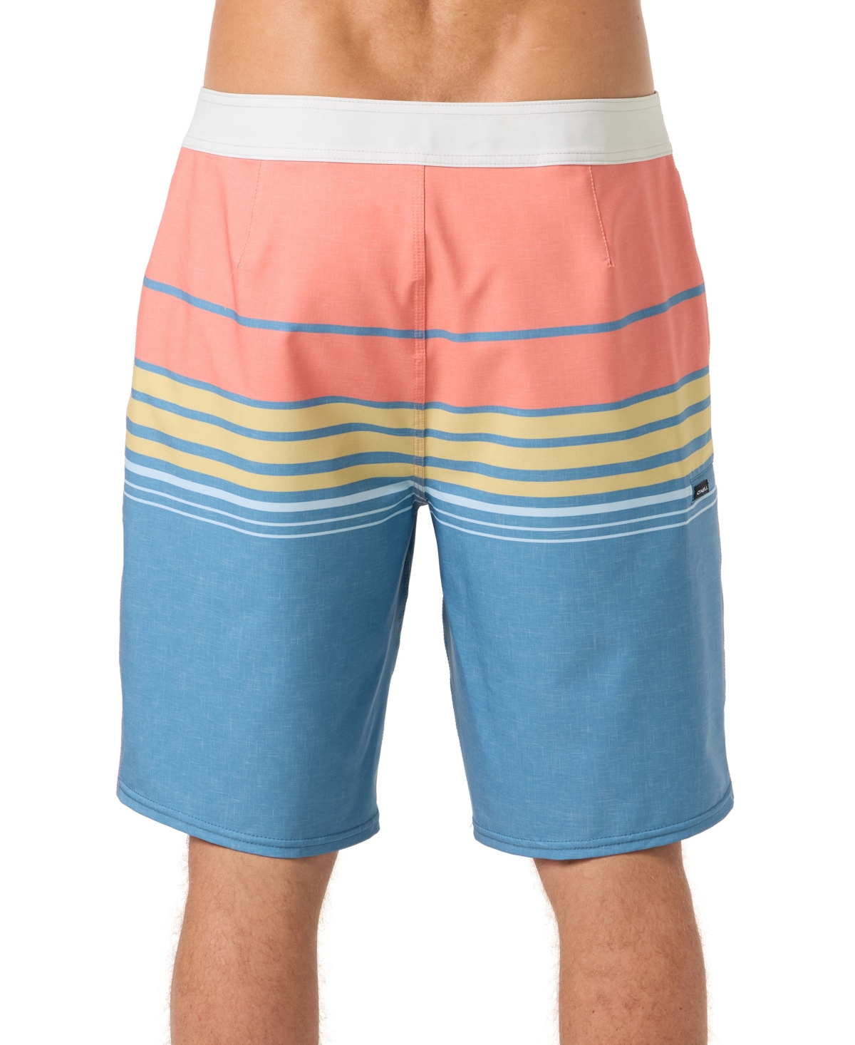 O'Neill Men's Hyperfreak Heat Striped Swim Boardshorts