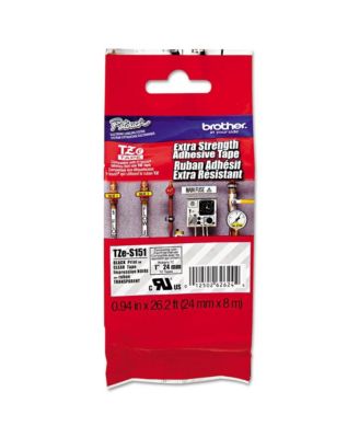 TZES151 0.94 in. x 26.2 ft. TZe Standard Adhesive Laminated Labeling Tape