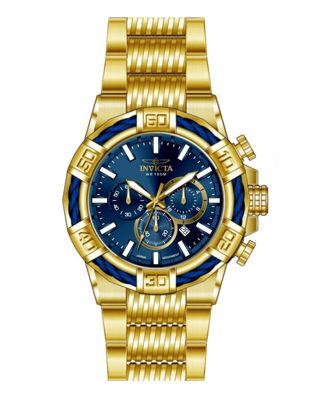 Men's 49904 Bolt Quartz VD53 Brass Dial Watch