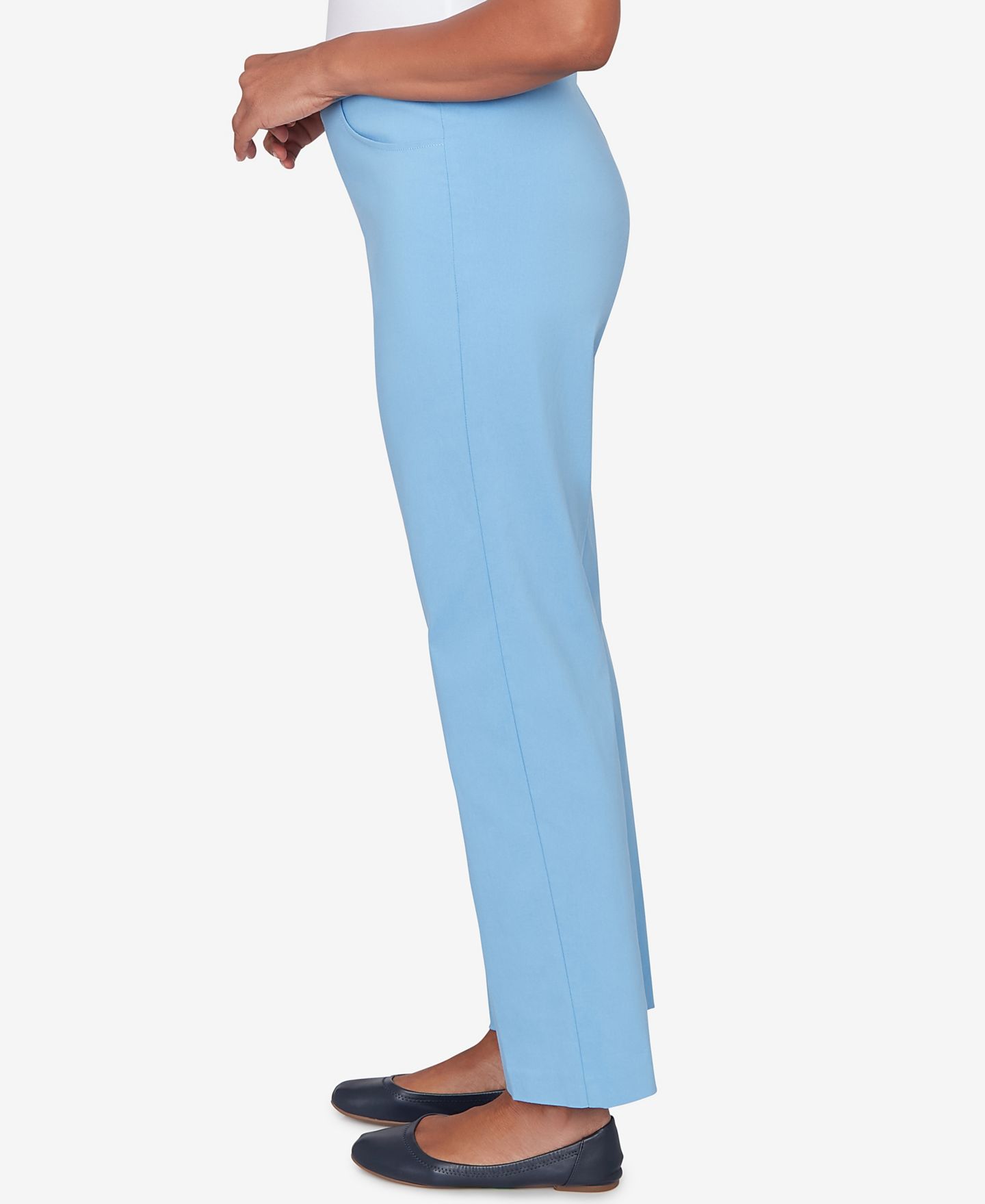 Женские брюки Alfred Dunner St. Augustine Tailored Stretch Comfort Waistband, цвет: Wedgewood — фото 3