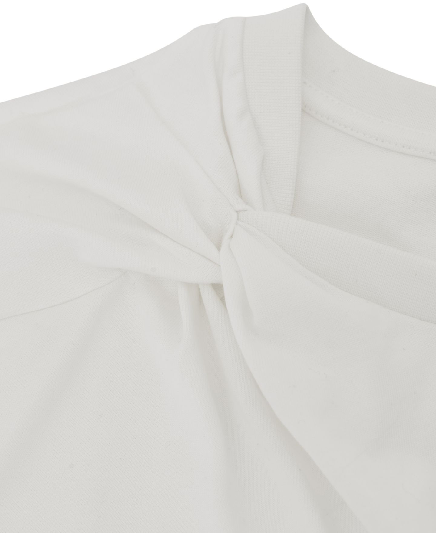 Женская футболка REISS Esme Cotton Twist-Detail Boxy, цвет: Белый — фото 5