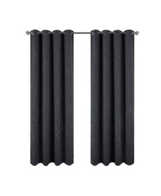 Heidi Halo Foil Blackout Polyester Window Curtain Grommet Panel 52" x 84"