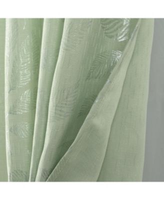 Bexley Foil Jacquard Polyester Window Curtain Grommet Panel 52" x 84"