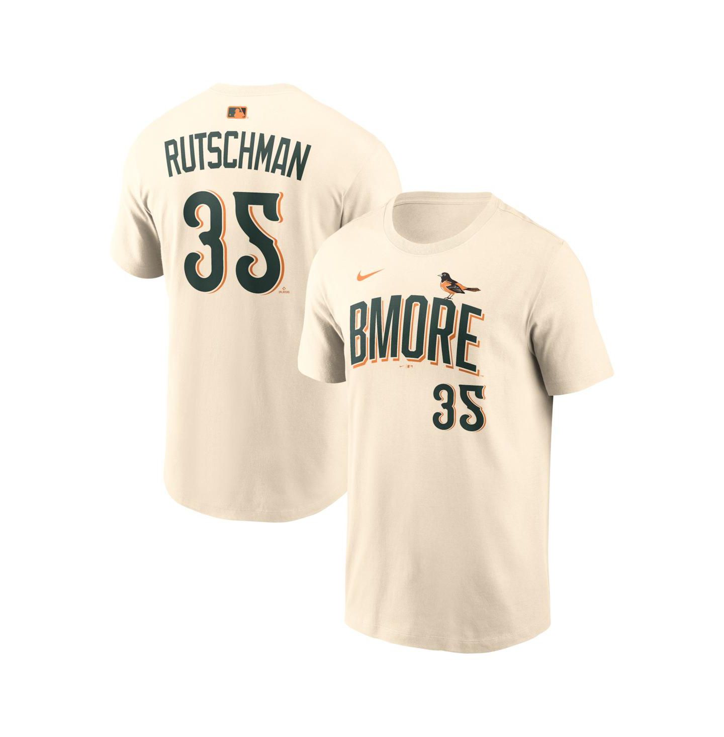 Мужская футболка Nike Adley Rutschman Natural Baltimore Orioles 2026 City Connect Name & Number — фото 1
