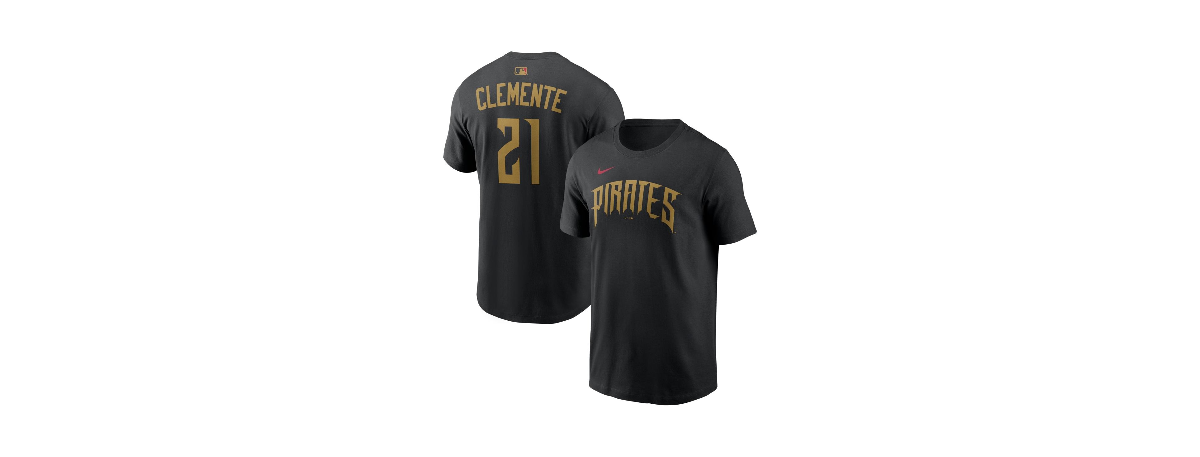 Nike Men's Roberto Clemente Black Pittsburgh Pirates 2026 City Connect Name & Number T-Shirt