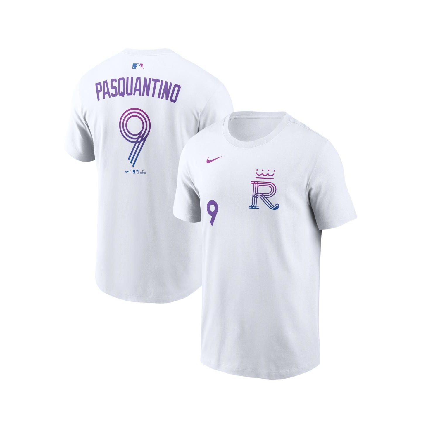 Мужская футболка Nike Vinnie Pasquantino White Kansas City Royals 2026 City Connect Name & Number — фото 1